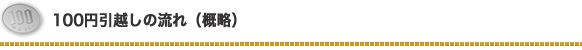 100円引越しの流れ